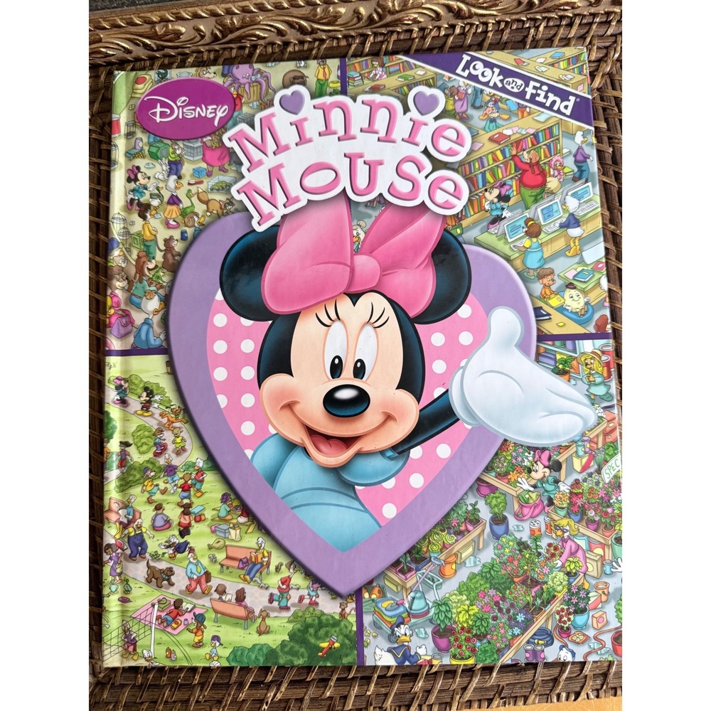 Disney Minnie Mouse Look and Find Hardcover Childrens Activity Book PI Kids